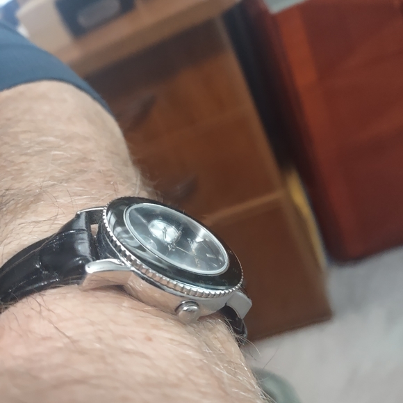 BCBG Max Azria Ladies Mother of Pearl Chronograph Watch - Picture 3 of 6